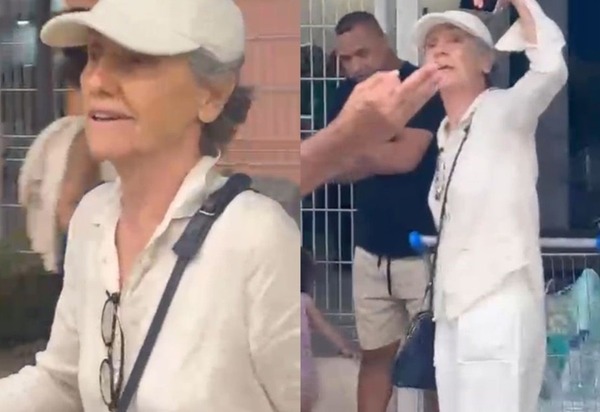 Cássia Kis arma 'barraco' com jovens de biquíni em supermercado