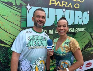 Refranio  Representa a Campista Alimentos na Feijoada da Mocidade Independente de Padre Miguel