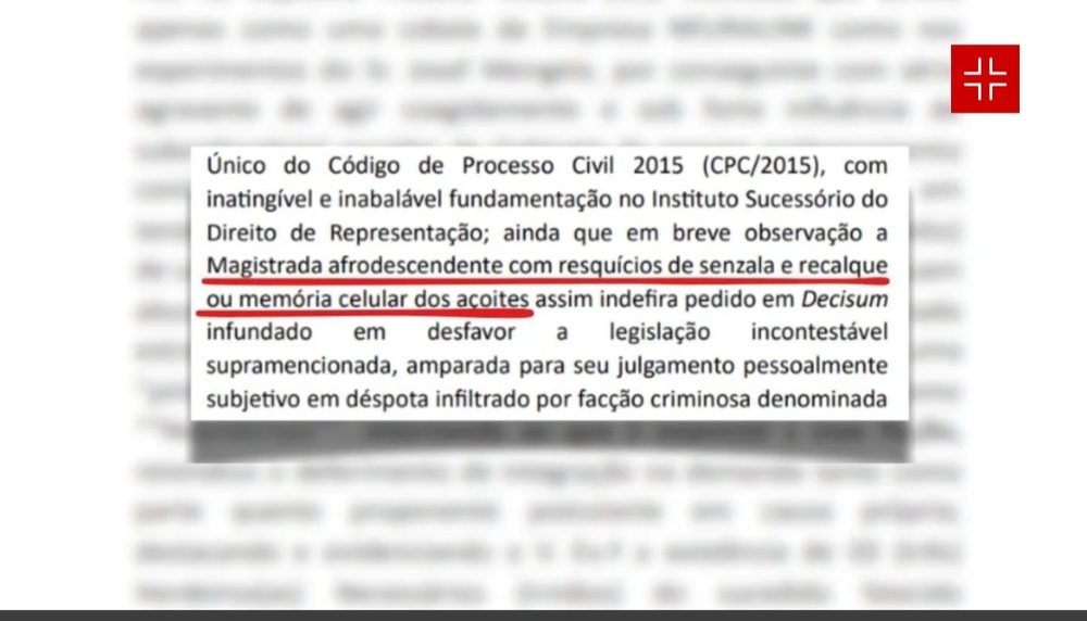 Advogado escreve que juíza tem 'tesquícios de senzala' em processo no RJ