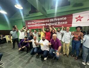 Ato de Lançamento da Frente Democrática em Belford Roxo Reúne Lideranças e Fortalece Debate Político