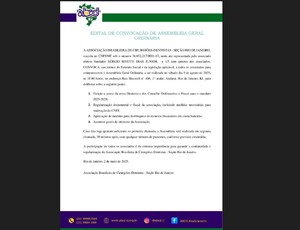 EDITAL DE CONVOCAÇÃO 1
