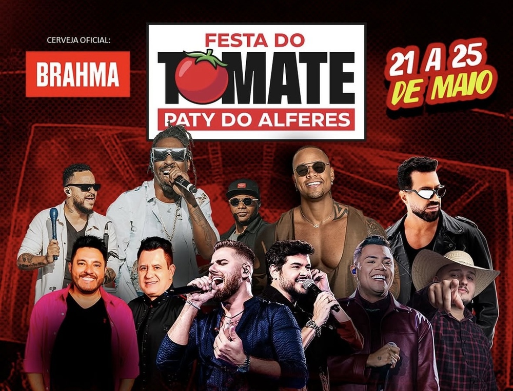Festa do Tomate 2025: Paty do Alferes recebe megaevento com shows nacionais e estrutura para toda a família