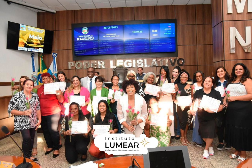 Câmara de Nova Iguaçu se ilumina com seminário do Instituto Lumear e celebra quase 20 anos de compromisso social