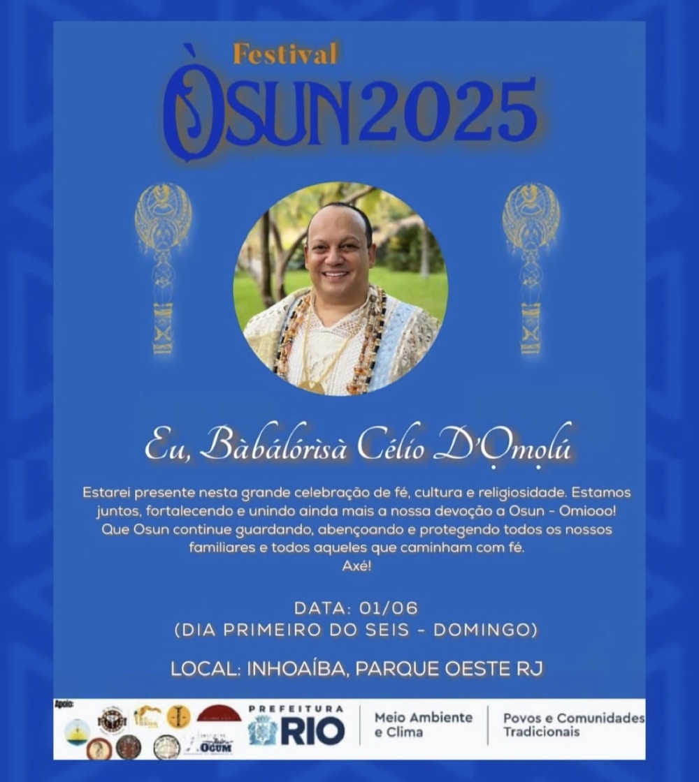 Festival Òsun 2025 promete emocionar o Rio com celebração da cultura afro-brasileira