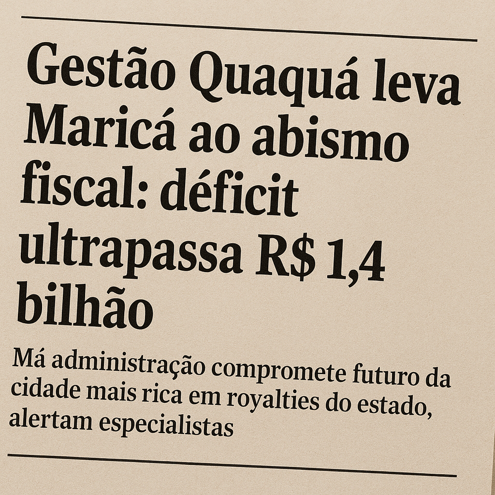 Cidade rica, gestão pobre: modelo administrativo de Quaquá leva Maricá ao déficit bilionário