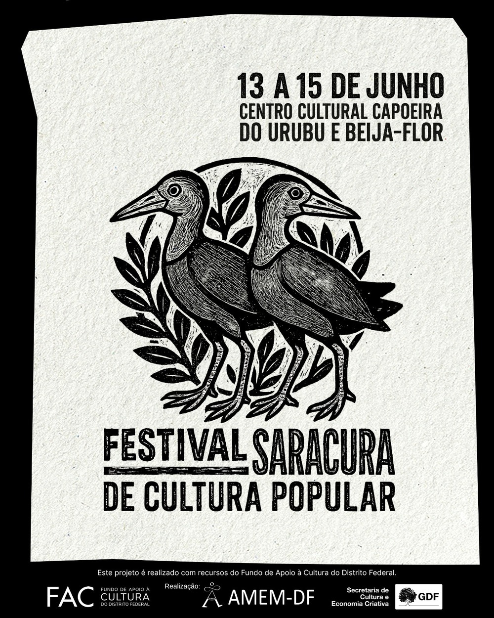 Festival Saracura une cultura popular, capoeira, acessibilidade e natureza em edição inédita no DF
