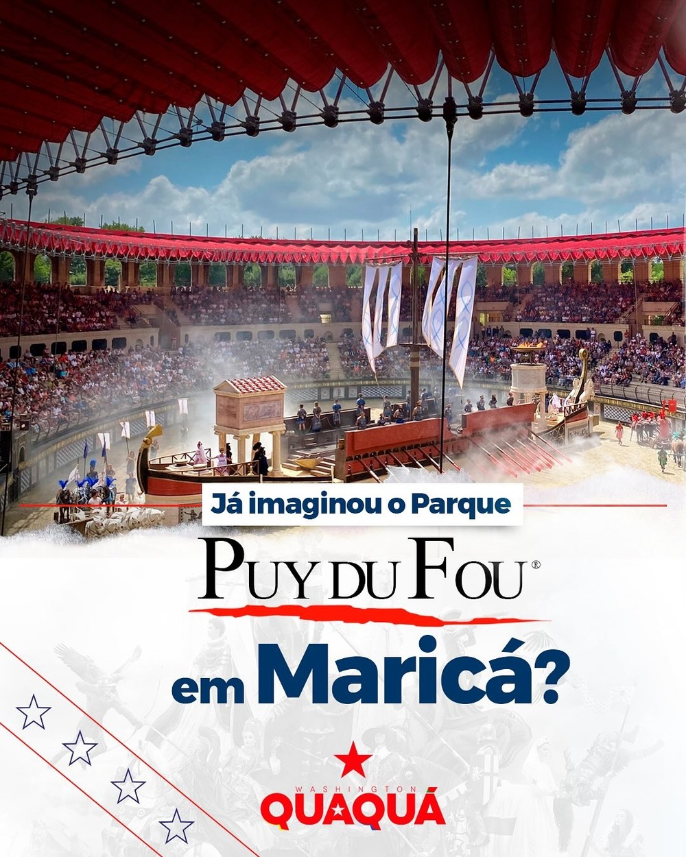 Maricá se fu com Puy du Fou: Franceses dizem 'non merci' e deixam Quaquá falando sozinho