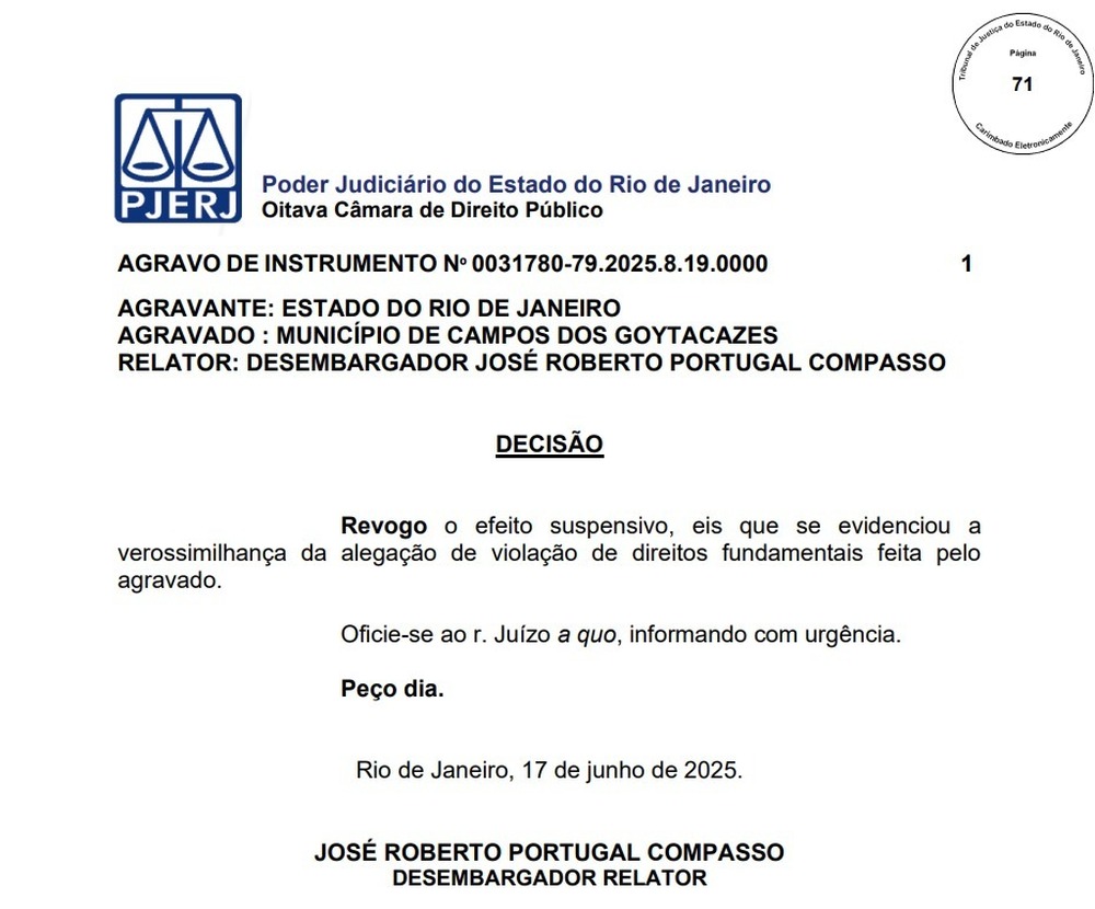 Campos vence batalha judicial e recupera R$ 9 milhões para sistema de saúde