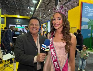 Daphné Zanelato, Miss T Brasil 2025, apresenta saga literária de suspense romântico na Bienal do Livro