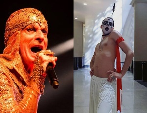Cantor e influenciador causa alvoroço ao aparecer caracterizado em sessão de filme sobre Ney Matogrosso