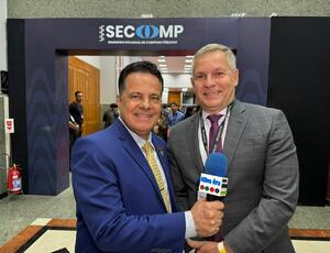 Sérgio Queiroz, Presidente de comissão do TJD explica funcionamento da justiça esportiva durante Seminário Estadual de Compras Públicas (Secomp) em Mangaratiba