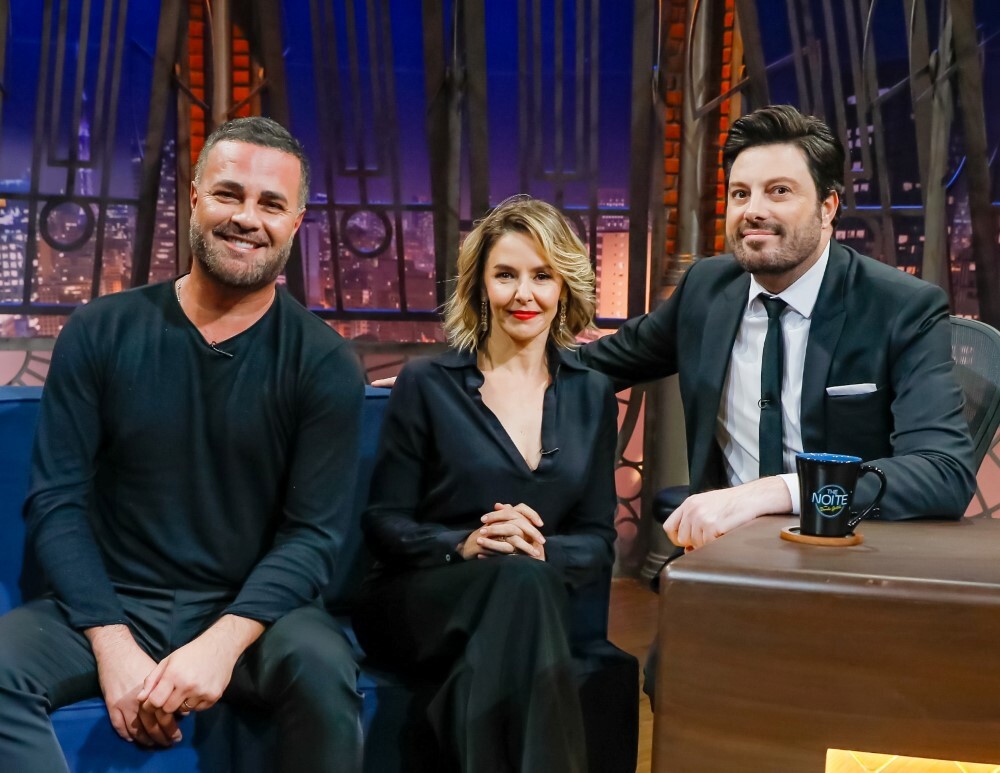 Bianca Rinaldi e Rodrigo Phavanello participam do “The Noite com Danilo Gentili” na noite desta quinta-feira