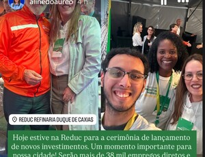 Aline do Aureo representa Caxias em encontro histórico com Lula enquanto Petrobras anuncia R$ 33 bilhões