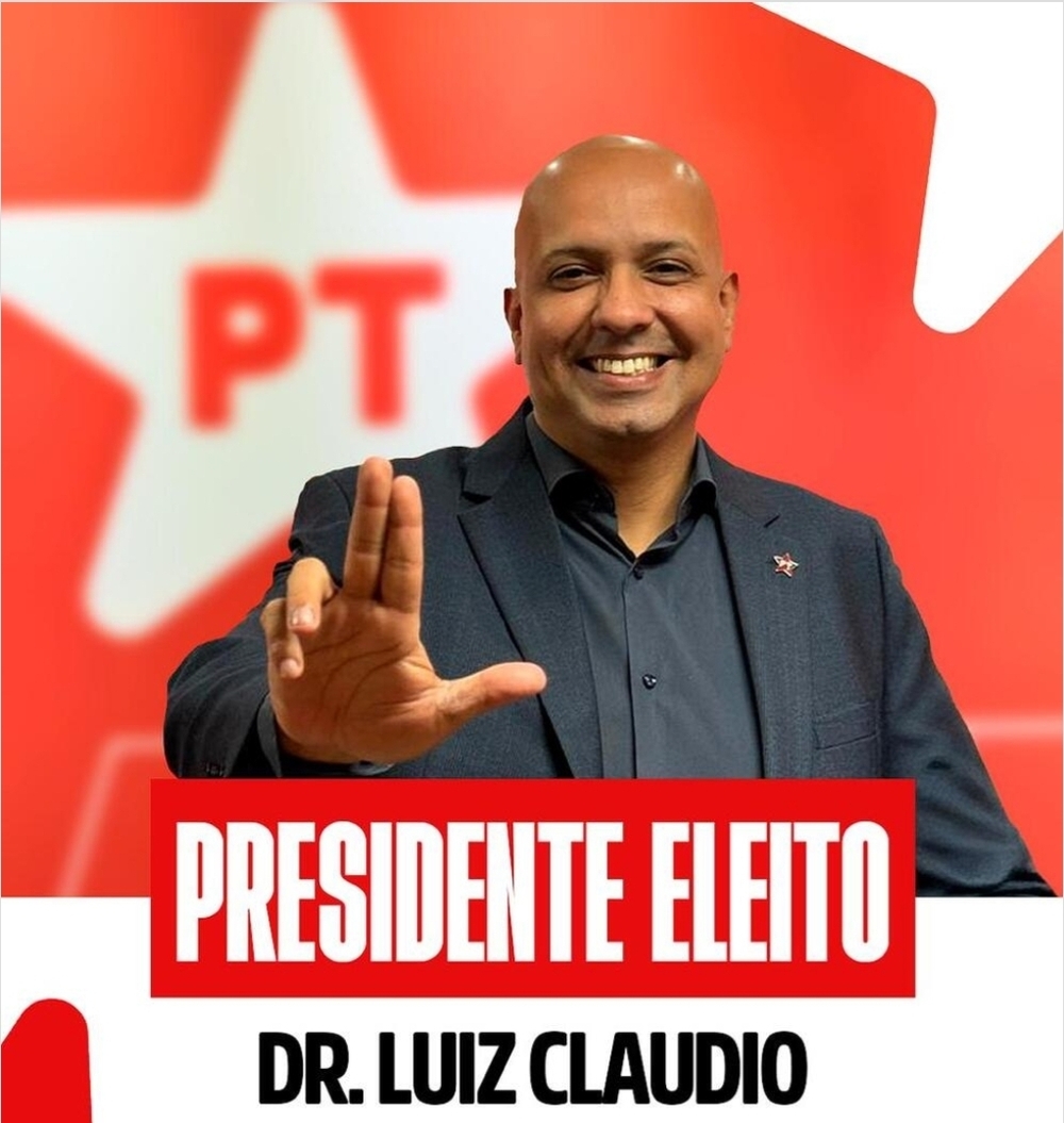 Dr. Luiz Cláudio é eleito presidente do PT de Mesquita e promete reconstrução, diálogo e fortalecimento das bases populares