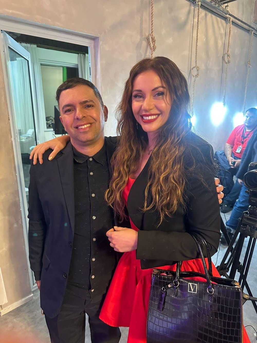 Autor Thiago Winner com a campeã do BBB 11, Maria Melilo.
