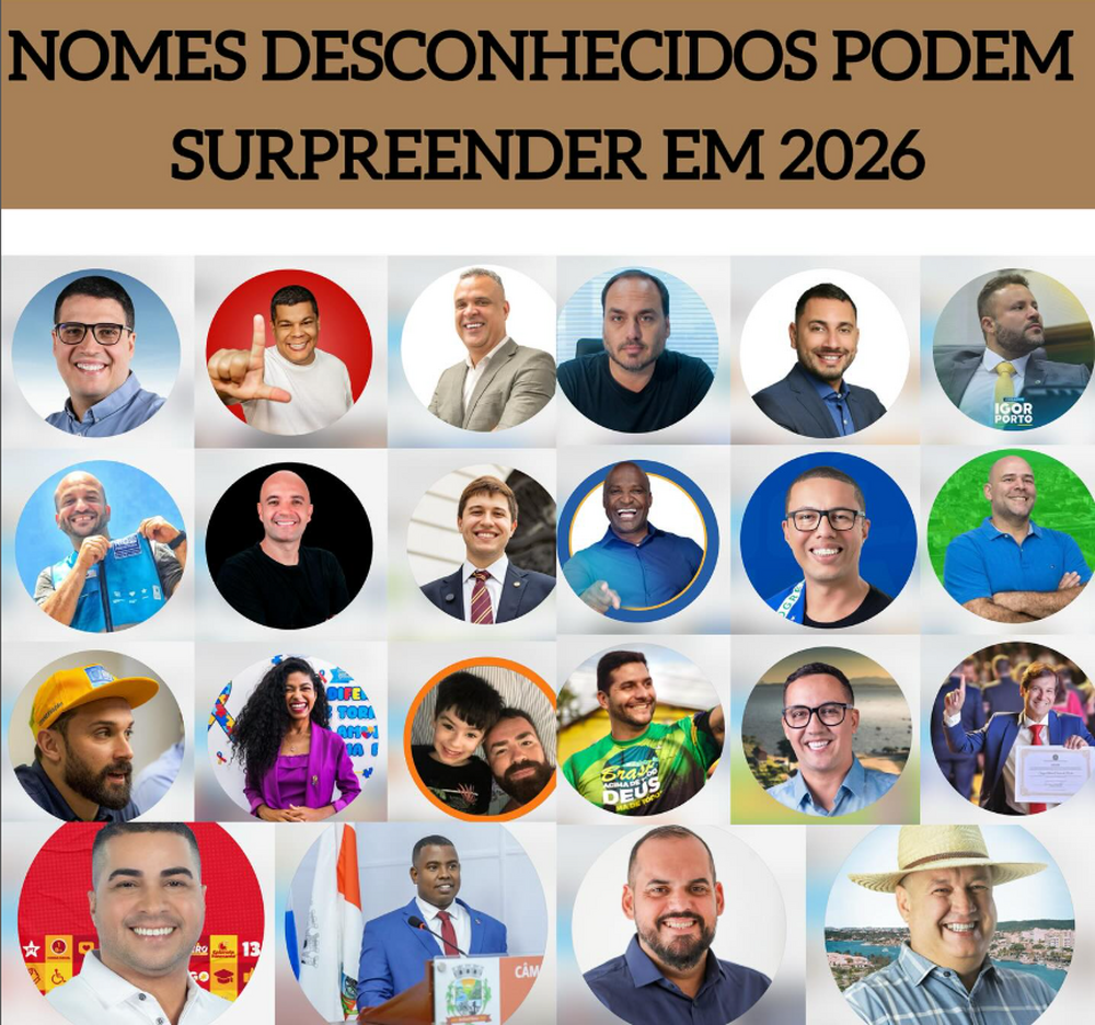Mais de 20 nomes desconhecidos do grande público ganham força nos bastidores e projetam candidaturas estaduais e federais