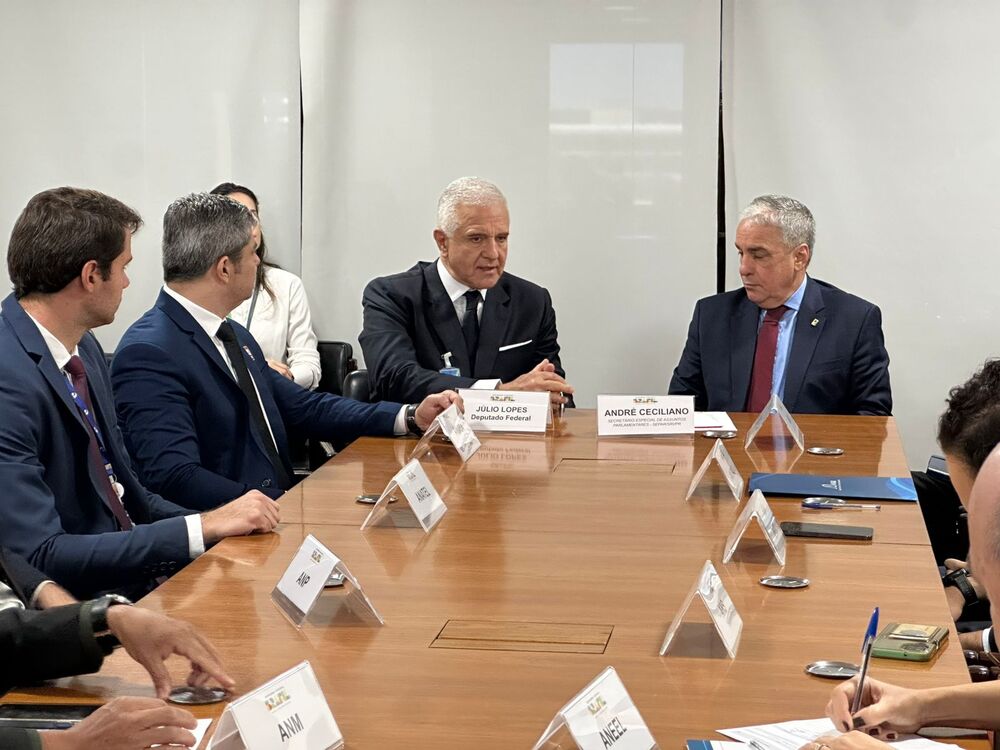 Presidente da Frente Parlamentar Julio Lopes pelo Brasil Competitivo discutiu com representantes das agências reguladoras corte de verbas pelo governo federal 