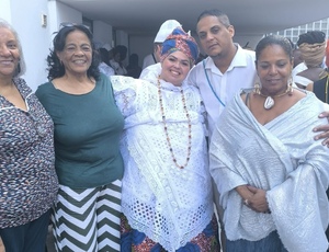 Mãe Karla Padilha marca presença no centenário de Mãe Stella de Oxóssi, na Casa de Rui Barbosa