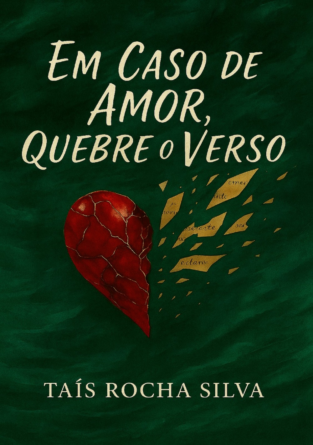 Taís Rocha Silva lançou seu livro, Em caso de amor, quebre o verso