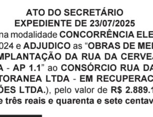 Prefeitura libera R$ 2,8 Milhões na Transformação da Rua no centro em Rua da Cerveja 
