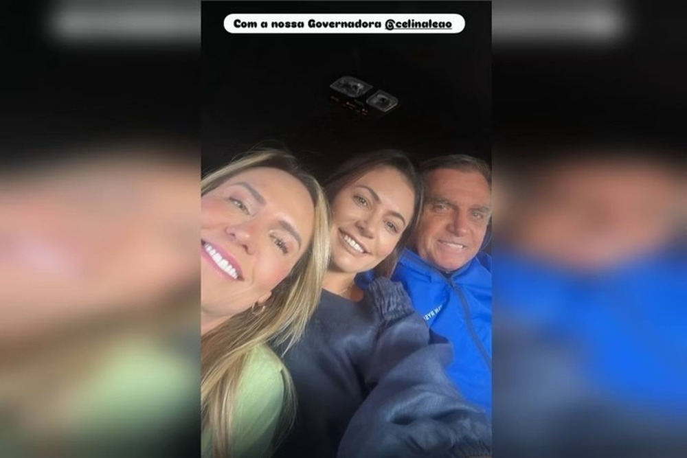 Com Bolsonaro, Michelle declara apoio a Celina: 'Nossa governadora'