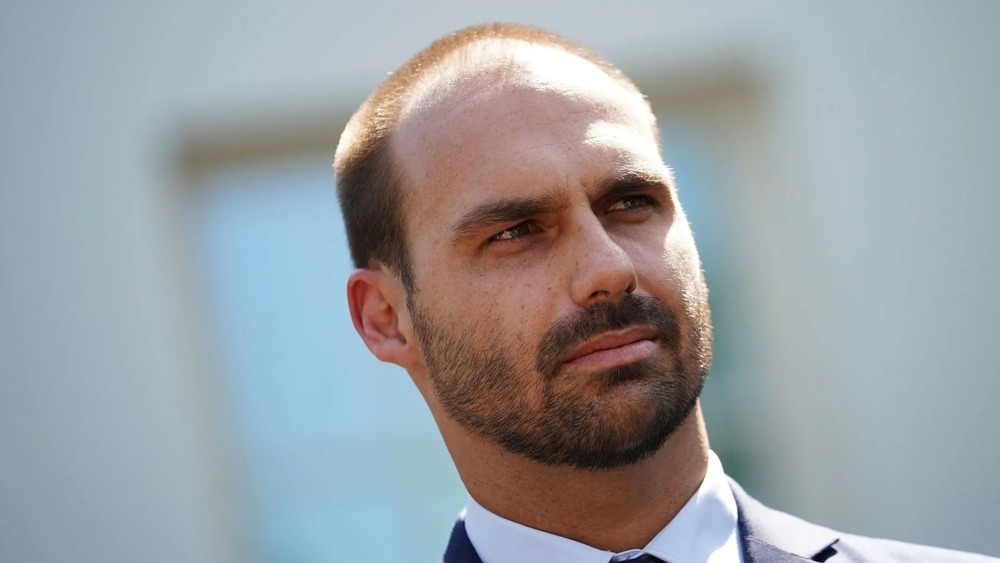 'Estou me lixando', diz Eduardo Bolsonaro sobre discurso de ministro do STF