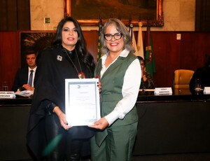 Claudia Knutsson é celebrada por atuação global em solenidade paulista