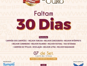 Contagem regressiva para o 19º Prêmio Atabaque de Ouro: faltam 30 dias para o maior encontro de curimbas do Brasil