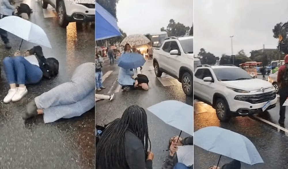 Sete pessoas são atropeladas na Avenida Presidente Vargas