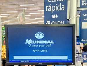 Supermercado Mundial: O sistema parou! Parou porque?