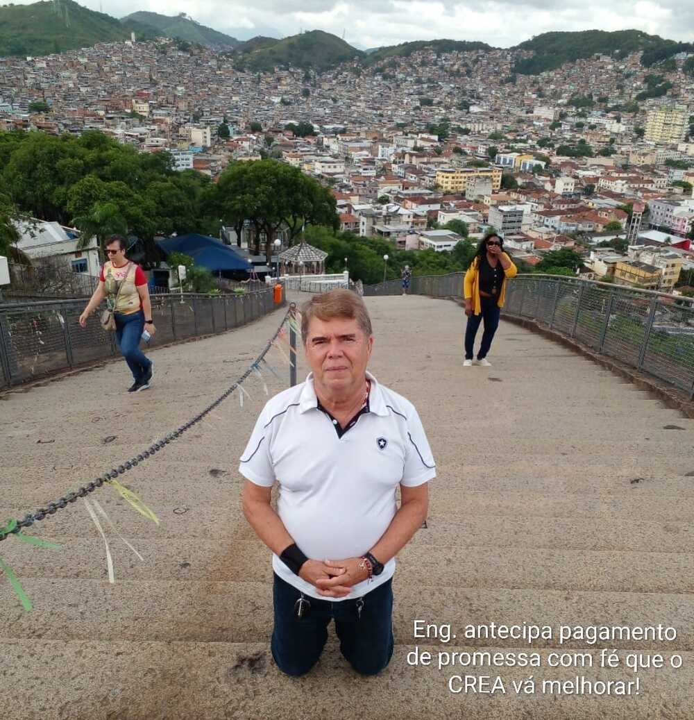 CREA/RJ em descrédito: Mesmo com sacrifício de pagador de promessa, Engenheiro tem fé que o Conselho pode mudar!