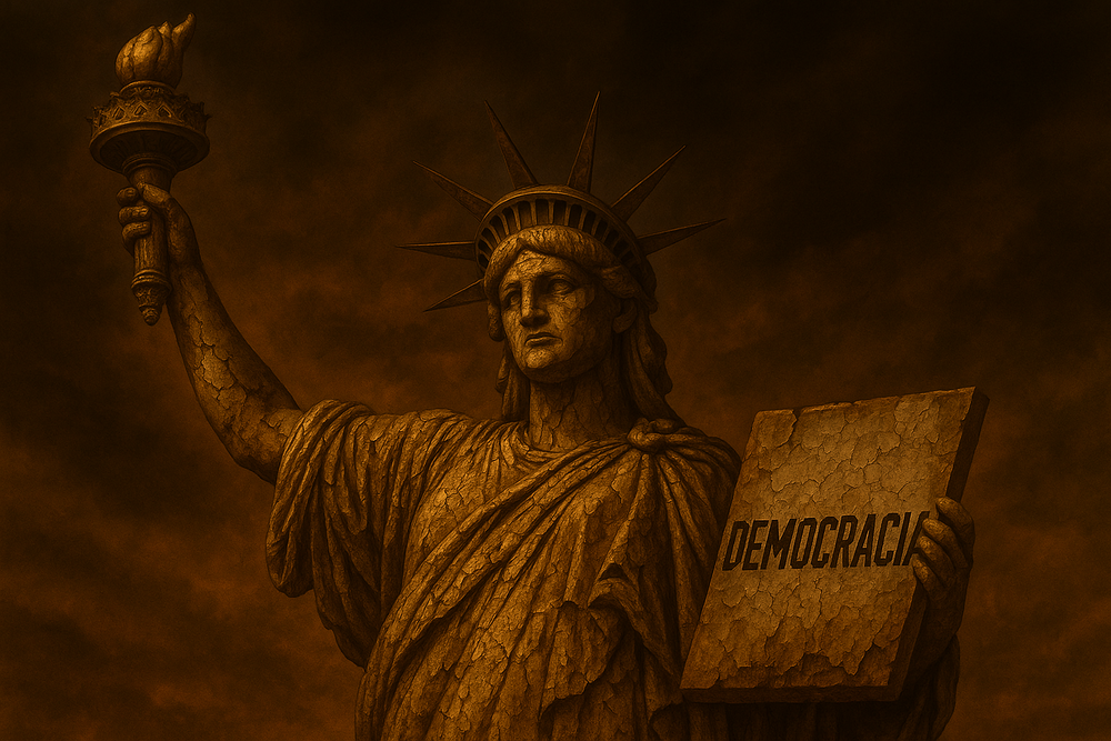 Como Trump rasgou o verniz da Democracia Estadunidense.