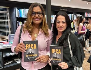 Tatiana Breia e Rosângela Melo prestigiam lançamento do livro “Rica de Propósito”, da Psicóloga Mi Bouvier