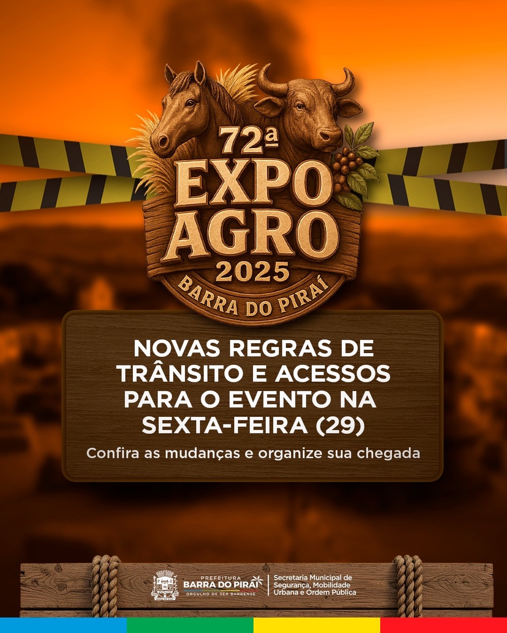 Barra do Piraí anuncia mudanças no trânsito para a 72ª ExpoAgro