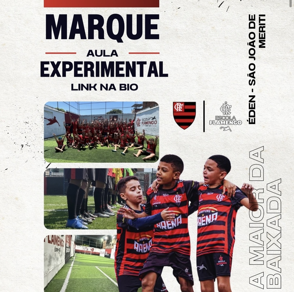 Escola Flamengo no Éden abre vagas para novos talentos da Baixada Fluminense
