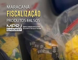 MPRJ e Polícia Civil prendem 28 pessoas e apreendem produtos falsificados no Maracanã