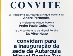 Miguel Pereira inaugura dia 09 a maior autarquia de turismo do estado em cerimônia histórica