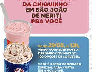 Chiquinho Sorvetes inaugura loja no Shopping Grande Rio em São João de Meriti