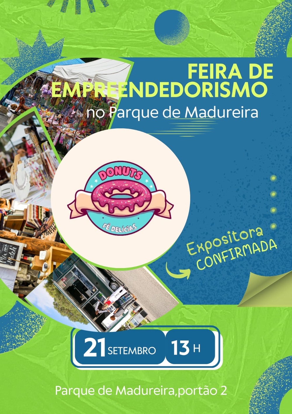 Donuts Fê Delícias marca presença na Feira de Empreendedorismo no Parque de Madureira