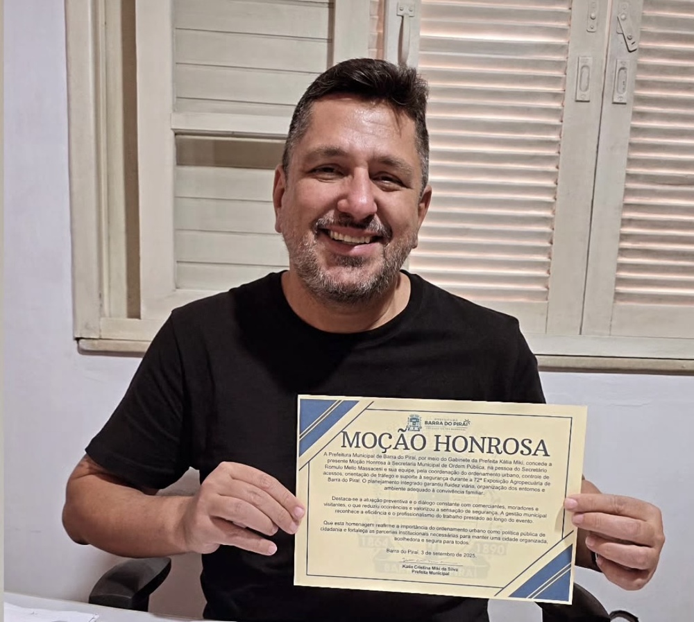 Rômulo Massacesi recebe Moção Honrosa em Barra do Piraí