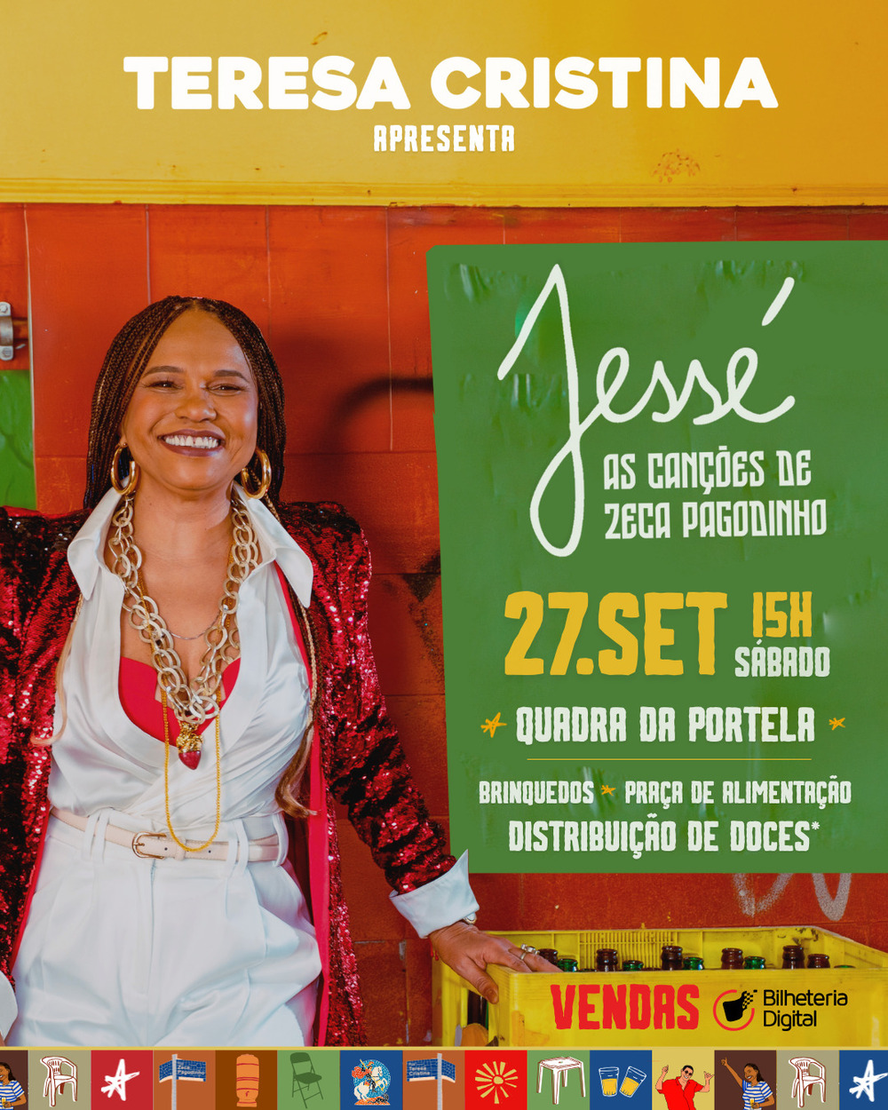 Teresa Cristina na Portela  com músicas do Zeca Pagodinho.