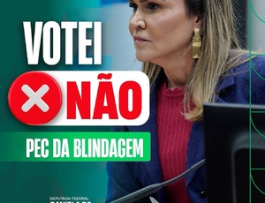 Daniela Carneiro vota contra a PEC da Blindagem e reforça compromisso com a transparência