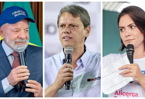 Pesquisa testa Michelle e Tarcísio na disputa contra Lula em 2026; veja os resultados