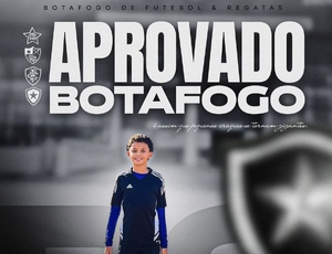 Jovem Pedro Dias é aprovado no Botafogo e inicia trajetória no clube carioca