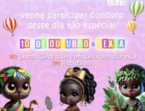 Ilé Àse Obalúwáiyé Jagun realiza o “Dia da Alegria 2025” com distribuição de doces e Festa dos Erês em Duque de Caxias