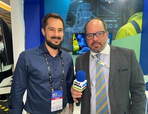 Vítor Bueckmann da Hexagon apresenta soluções que integram sustentabilidade e eficiência operacional no 40º CBMGA