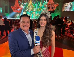 Carol Faria representa Rio de Janeiro no Miss Mundo e abraça projeto social com idosos em Nova Friburgo