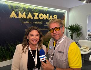 Ana Cláudia, Diretora de Marketing da Amazonastur, conquista destaque na ABAV Expo 2025 ao apresentar Amazonas como destino único com 96% de floresta preservada