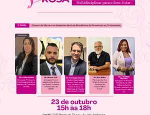 57ª Subseção: OAB Barra da Tijuca promove evento sobre Outubro Rosa e direitos das mulheres