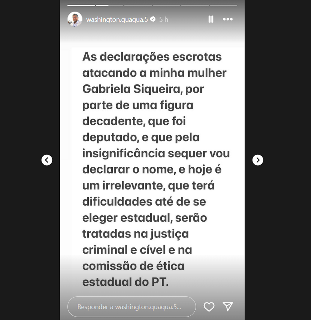 Quaquá intensifica conflitos no PT e gera nova crise com André Ceciliano após ataques a Gleisi Hoffmann, Lindbergh Farias classifica Quaquá como 'desprezível'